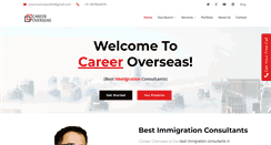 Desktop Screenshot of careeroverseas.co.in