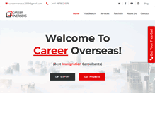 Tablet Screenshot of careeroverseas.co.in